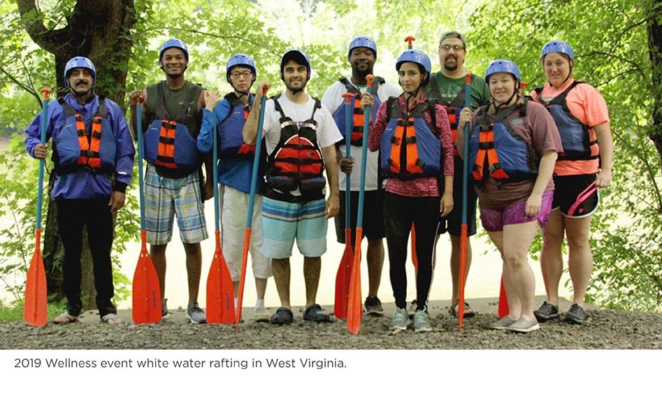 2019 Residents white water rafting group