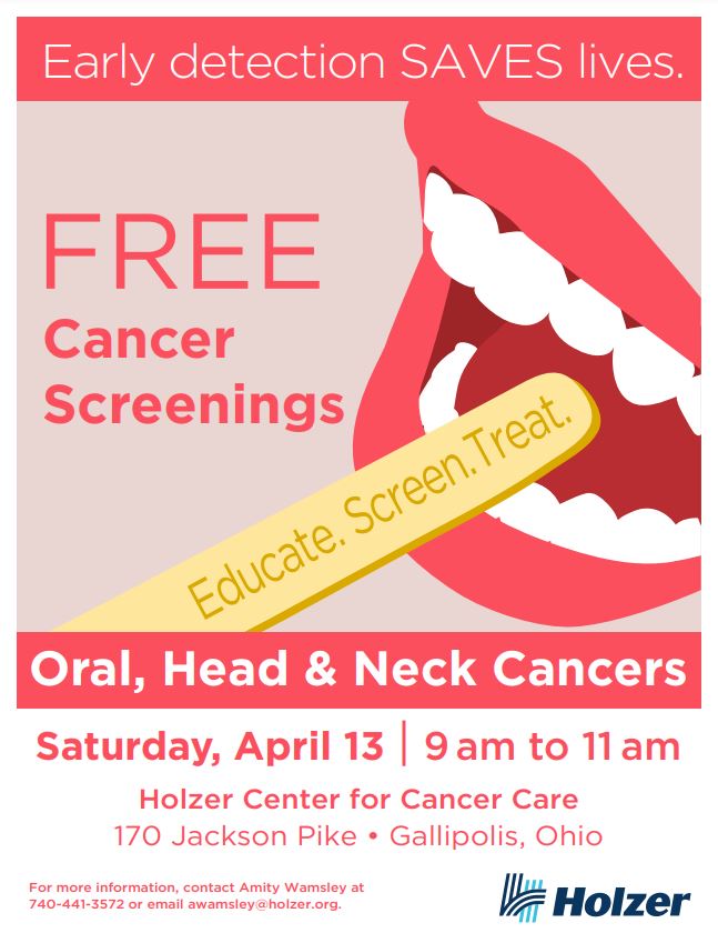 Oral, Head, and Neck Cancer Screening Flyer