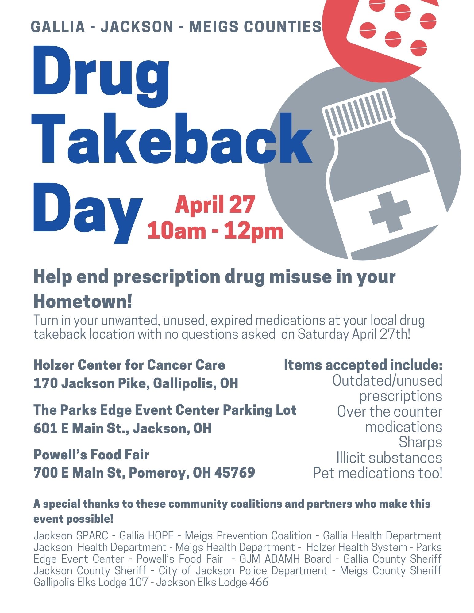 Drug Take Back Day Flyer