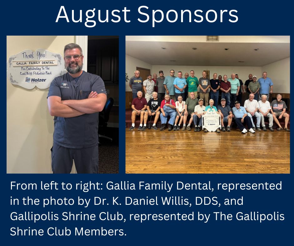 August Pediatric Sponsors