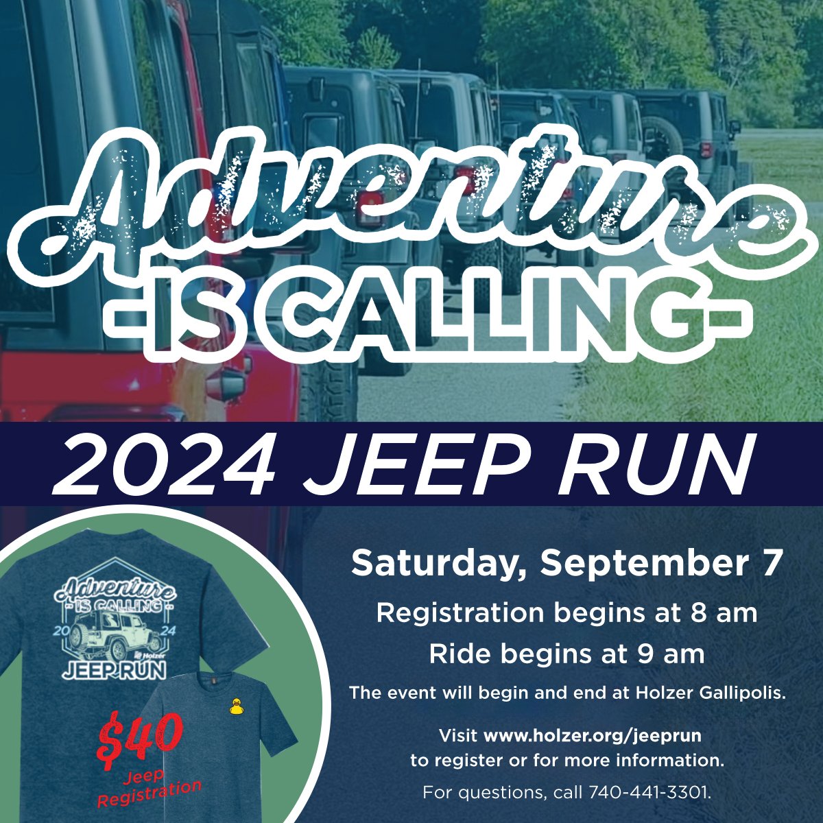 Holzer Jeep Run Planned for September 7